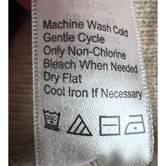 Coldwater Creek L/14 Boatneck Shimmer Striped Angora Cashmere Wool Blend Sweater - Picture 11 of 12